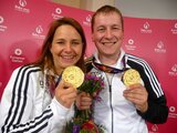 Mixed-Paar Karsch und Reitz gewinnt Gold mit der Pistole