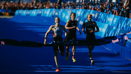 Deutsche Triathlon-Staffel holt Gold