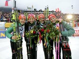 Biathlon-Staffel läuft zum Sieg, Rodler weiterhin in absoluter Topform