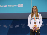 Angelina Köhler gewinnt Bronze über 50 m Schmetterling